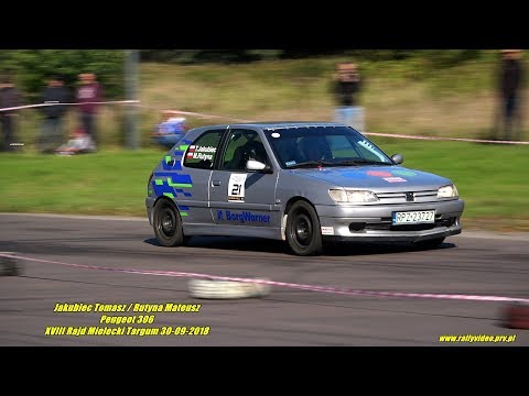 Jakubiec Tomasz / Rutyna Mateusz - Peugeot 306 - XVIII Rajd Mielecki Targum 30-09-2018