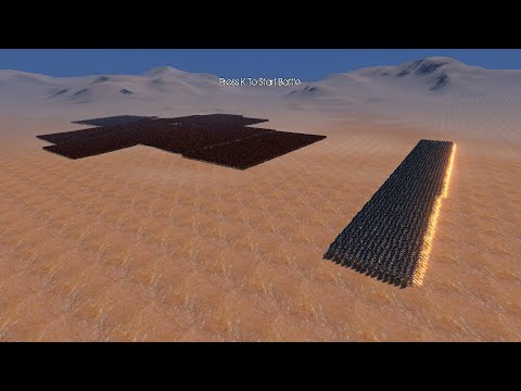2,500 Soul Tyrants vs 30,000 Spartans in Formation Ultimate Epic  Battle Simulator