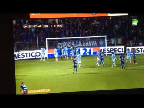 Eibar-Malaga Gol Arruabarrena