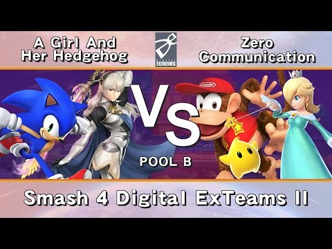 [DE] Smash 4 Digital ExTeams II - Pool B - A Girl And Her Hedgehog vs Zero Communication