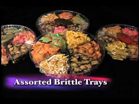 Brittle Heart and Trays of Gourmet Brittles and Candies Tallahassee Florida