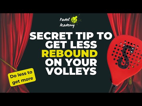 How to get less rebound on your volleys? You will need to do less, to get more. PADEL ART DUBAI