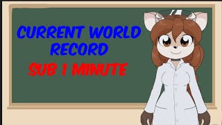 59.52 *CURRENT* WR SPEEDRUN Dr. Doe's Chemistry Quiz (Hard mode)