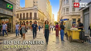 🇧🇷 Urban Life in Downtown Rio ⏤ Walking Tour 【 4K UHD 】