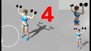 Shoulder Press, Fitness app Muscle Training
