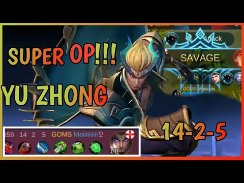 YU ZHONG NERF??? | SELF FREESTYLE COMBO&CUSTOM BUILD| MLBB