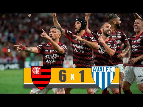 NARRAÇÃO LUIZ PENIDO: OS GOLS DE FLAMENGO 6 X 1 AVAÍ