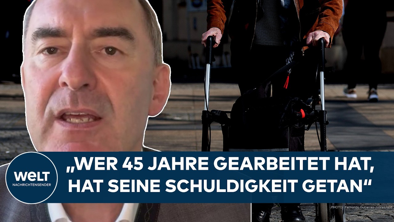 RENTEN-STREIT: "Wer 45 Jahre gearbeitet hat, hat seine Schuldigkeit getan!" - Aiwanger knallhart!