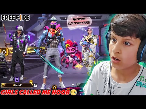 Two girls called me noob in freefire 😥😱