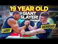 19 Year Old Giant Slayer - Arm Wrestling - Akimbo69