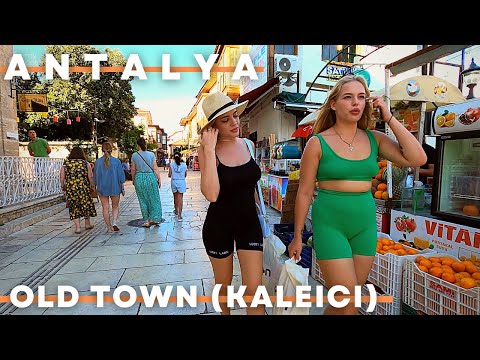Antalya 2022 Walking Tour In Old Town Kaleiçi | 4K UHD 60FPS | Antalya City Center