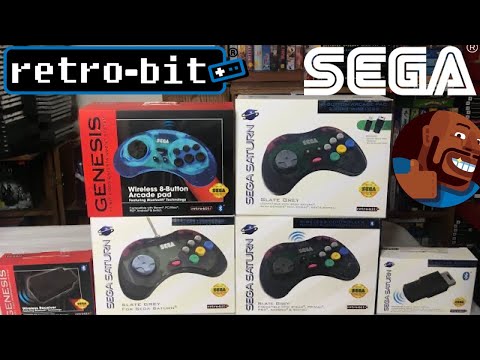 Sega Saturn & Sega Genesis Retro Bit controllers