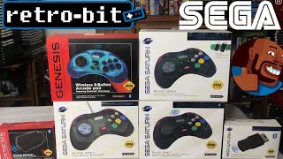 Sega Saturn & Sega Genesis Retro Bit controllers