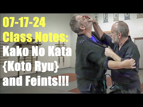 Kako No Kata and Feinting!!! (07-17-24 Ninjutsu Class Notes)