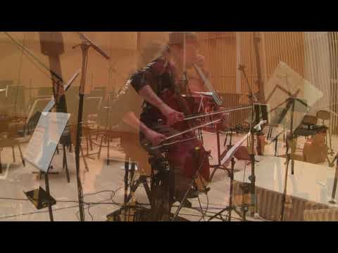 Perttu Kivilaakso in the studio recording the Cadenza for Romer’s Cap by Olli Virtaperko