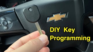Easy: How to program spare key for Chevy Tahoe Suburban, GMC Yukon.