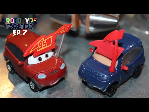 Mattel Disney Cars Prototype Prestige Ep. 7 - Timothy Twostroke (Piston Cup Lightning McQueen Fan)