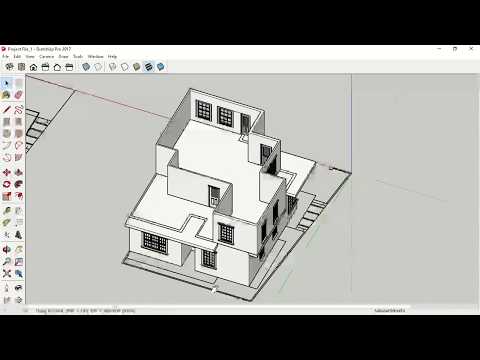 Sketch up Tutorial [ 07 Sketchup Lecture  CREATING SLAB ]