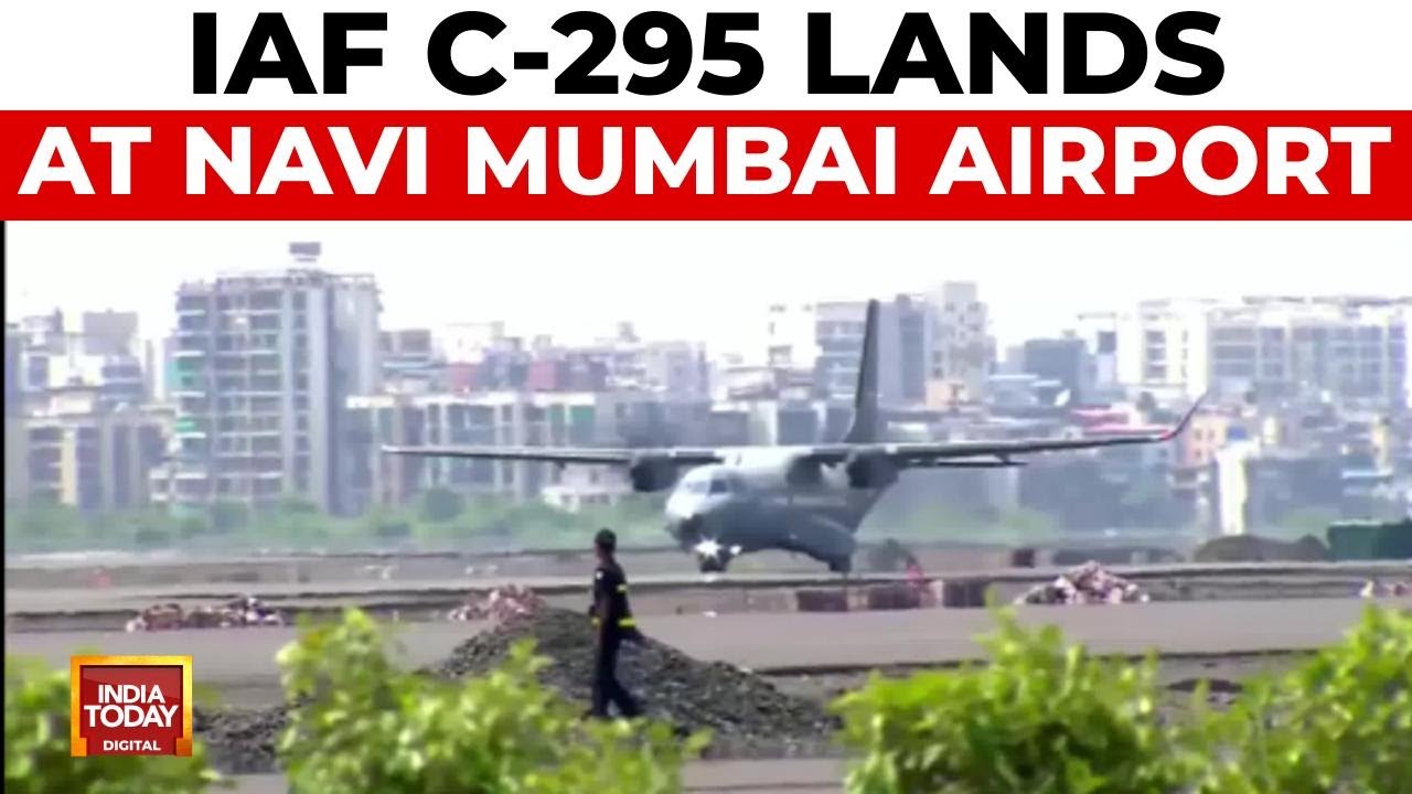 First Successful Landing At Navi Mumbai International Airport By IAF C-295 | India Today