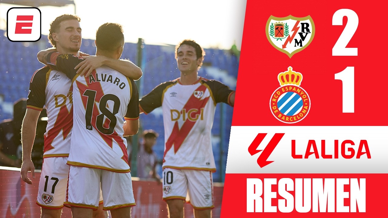 RAYO VALLECANO consiguió segundo triunfo de la temporada en un PARTIDAZO ante  ESPANYOL | La Liga