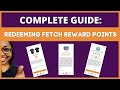 Complete Guide: How to Redeem Fetch Reward Points (VISA Gift Cards, Cash, and MORE!)