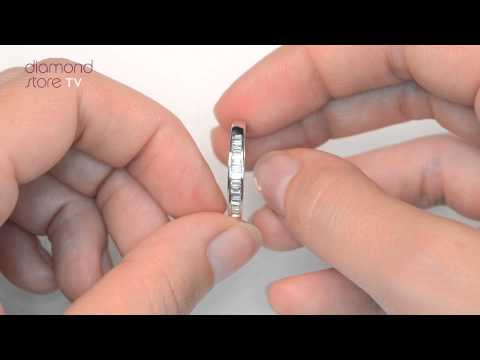 FT34 47JUY - 18K White Gold Baguette 0.25ct H/Si Diamond Eternity Ring