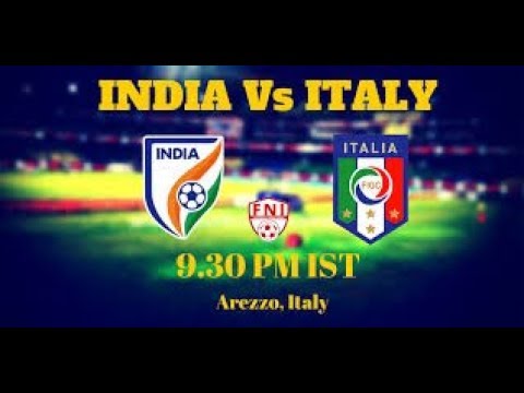 INDIA vs ITALY FOR WORLD CUP qualification MATCH FOOTBALL