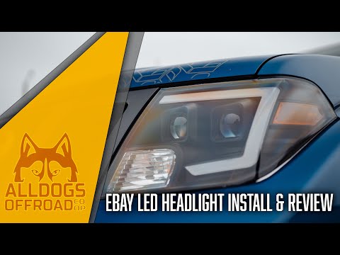 Budget eBay C-light Headlight Install and Review for Nissan Frontier 09'-21'