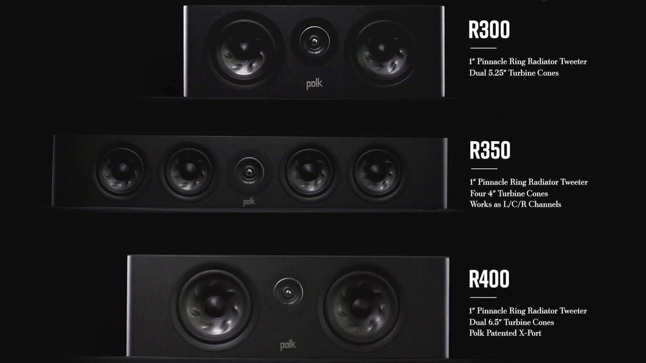video Loa center Polk Audio Reserve R400 chính hãng 0