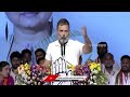 Rahul Gandhi Once Again Bats For Caste Survey At Nirmal Congress Public Meeting | V6 News - Video