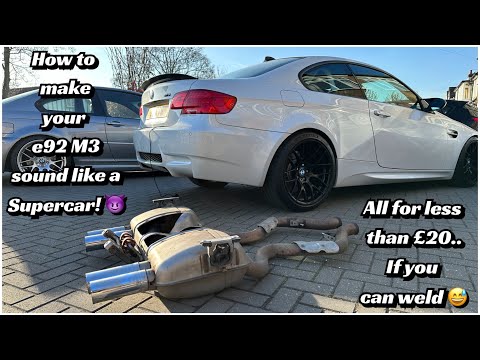 BMW e92 M3 Exhaust Modification for £20! Wanna make that V8 sing?!