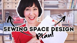 How to DESIGN AND PLAN YOUR BEST SEWING SPACE, using the space you have!-Get 'Sew Organized' Phase 1