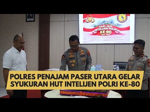 POLRES PENAJAM PASER UTARA GELAR SYUKURAN HUT KE-80 INTELIJEN POLRI
