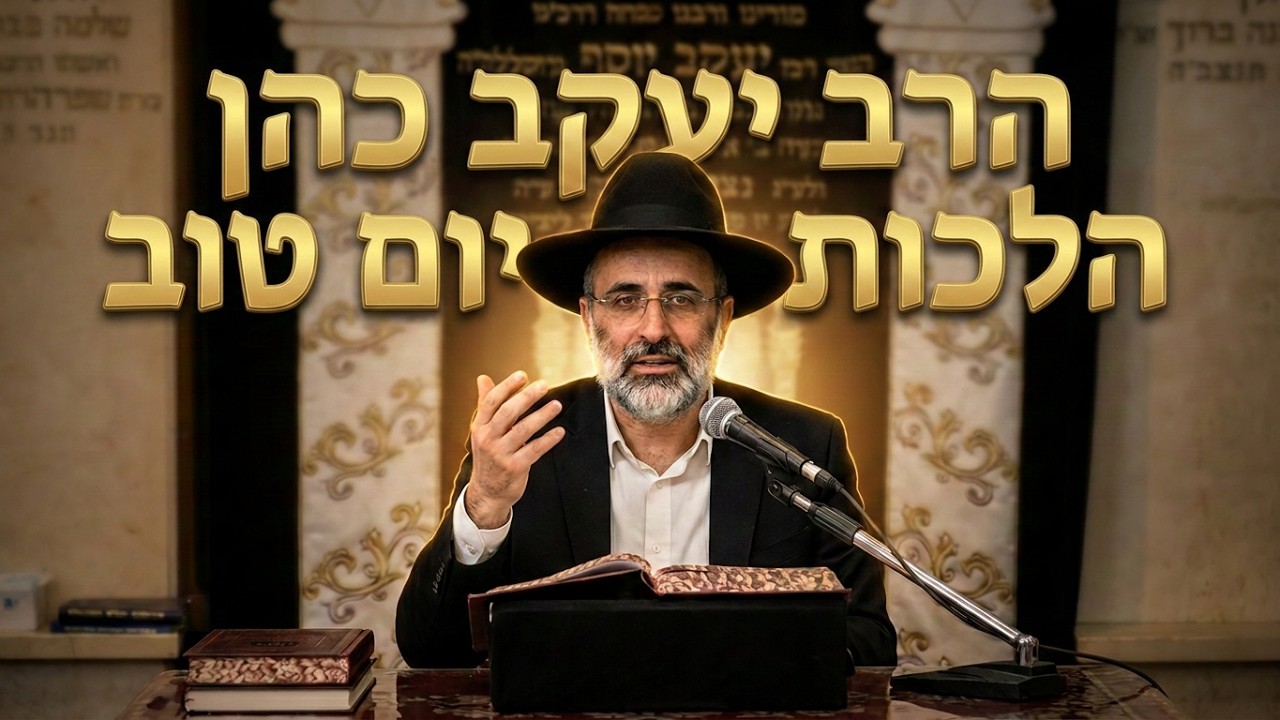 הרב יעקב כהן  • הלכות יום טוב