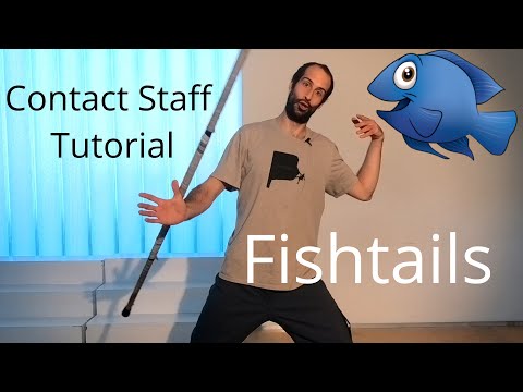 Beginner Contact Staff Tutorial : Fishtails | How to flow with the contact staff