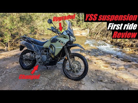 YSS KLR 650 suspension upgrade | First ride review | Fork upgrade kit and MZ456 shock