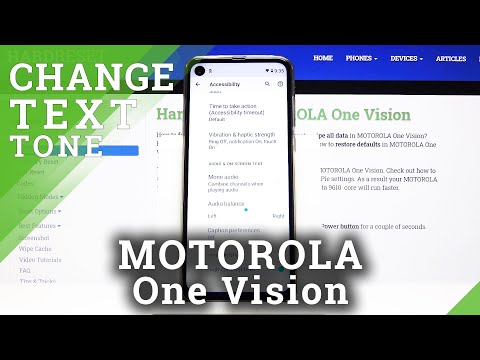 How to Turn on High Contrast Text in MOTOROLA One Vision – Update Contrast Text