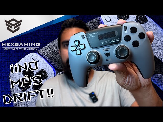 Vídeo relacionado con HEXGAMING PHANTOM Pro Juego Controlador para ps5/PC/Móvil, Elite Gamepad con 4 Botones Reasignables/6 Perfiles de Remapeo/8 Palancas/Gatillos para ps5 Juego Adaptable-Efecto Hall(Negro Caos)