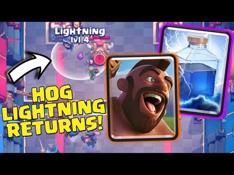 HOG LIGHTNING RETURNS!! | New Meta Hog Deck! | Clash Royale