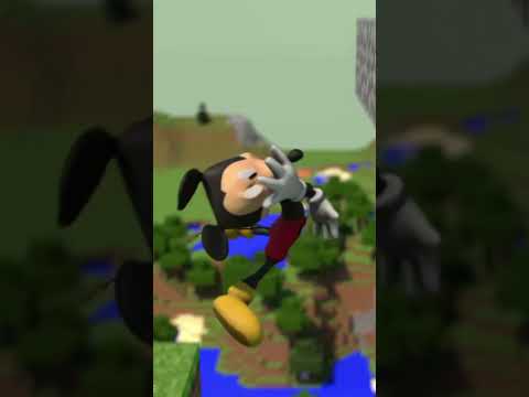 Softbody Simulation Dude - Minecraft Steve takes on Mickey Mouse 🐭