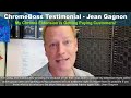 Client Testimonial Jean Gagnon CEO Of Active Group Users Chrome Extension