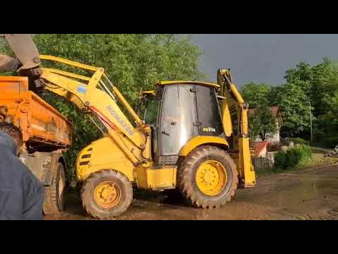 Inundatii Hapria 2020, curatare drum