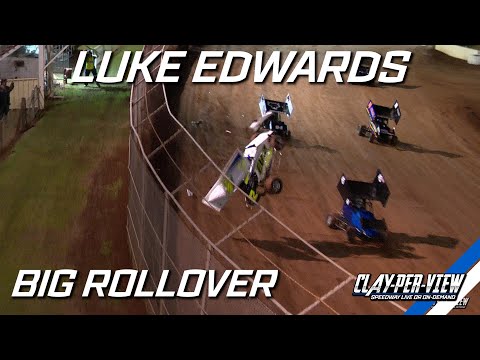 Formula 500's | Luke Edwards Big Rollover - Toowoomba - 23rd Sept 2023 | Clay-Per-View