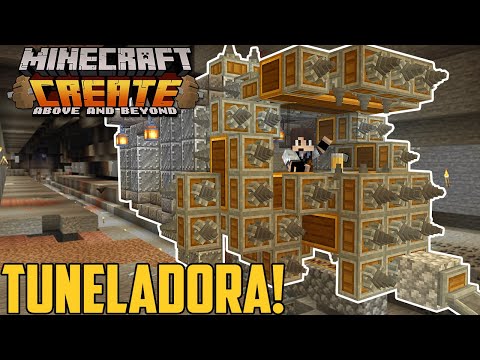 🔩 A INCRÍVEL TUNELADORA AUTOMÁTICA (MINERADORA AUTOMÁTICA)!! CREATE #29