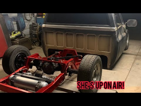 85 C10 finally done up on Air. Bagged c10 #slamspecialties #Viair compressors.