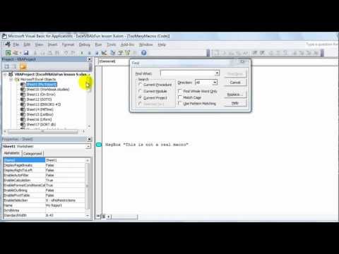 Excel VBA Tips n Tricks #9 Quickly Locate Any Macro, UDF or Worksheet Event - TIP