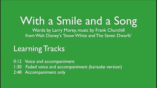 Snow White and the Seven Dwarfs: &#39;With a Smile and a Song&#39; - Learning tracks.