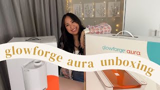 Unboxing Glowforge Aura + Air Filter!  🧡