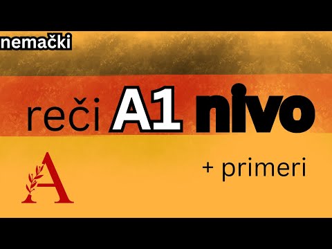 Words you need to know for A1 level German with examples - letter A