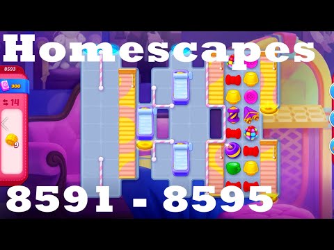 Homescapes Level 8591 - 8595 HD Walkthrough | 3 - match game | gameplay | android | ios | pc | app